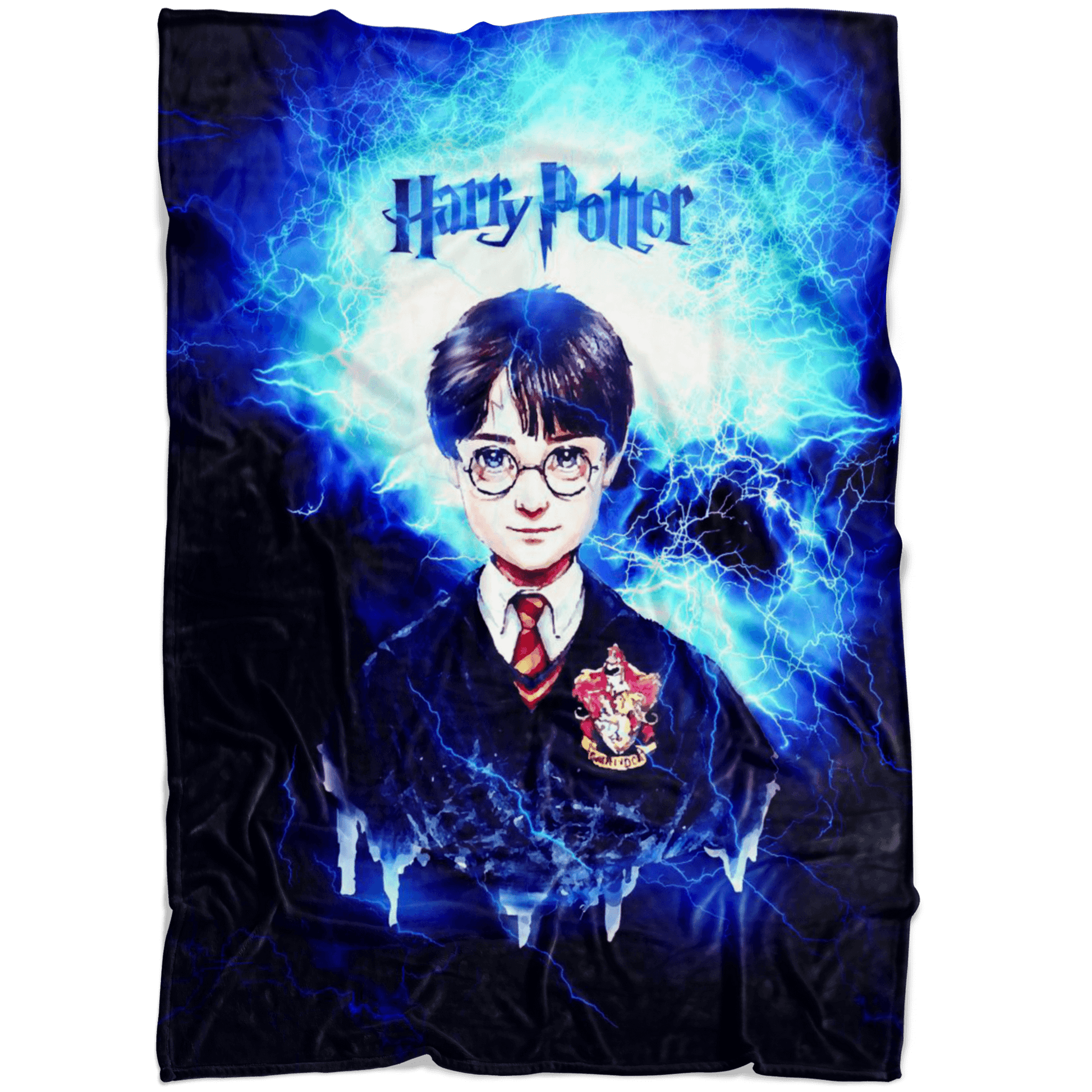 Harry Potter Fleece Blanket Electric Brown Blue Blanket - Lusy Store