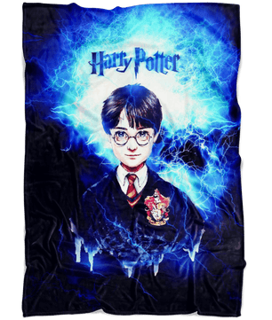 Harry Potter Fleece Blanket Electric Brown Blue Blanket - Lusy Store