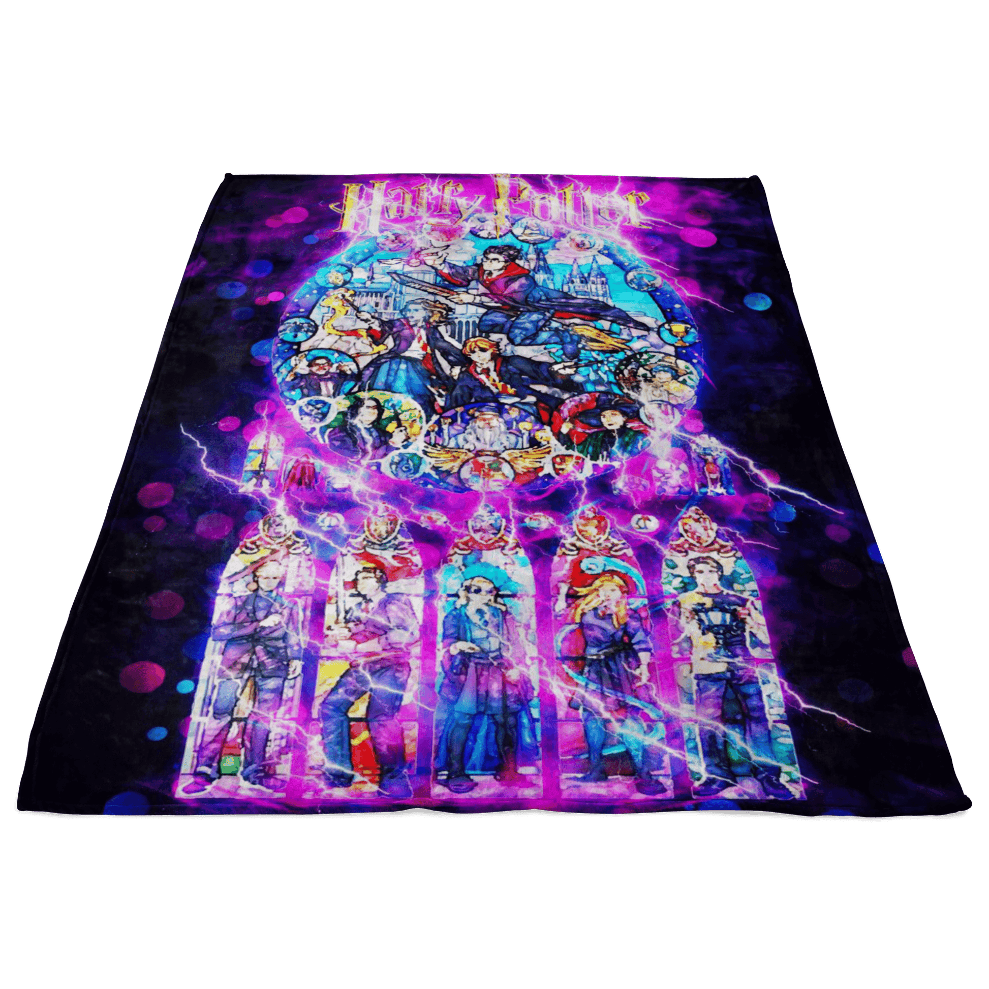 Harry Potter Fleece Blanket Energy Black Blanket - Lusy Store