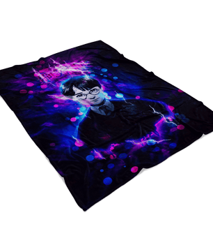 Harry Potter Fleece Blanket Energy Black Blanket - Lusy Store