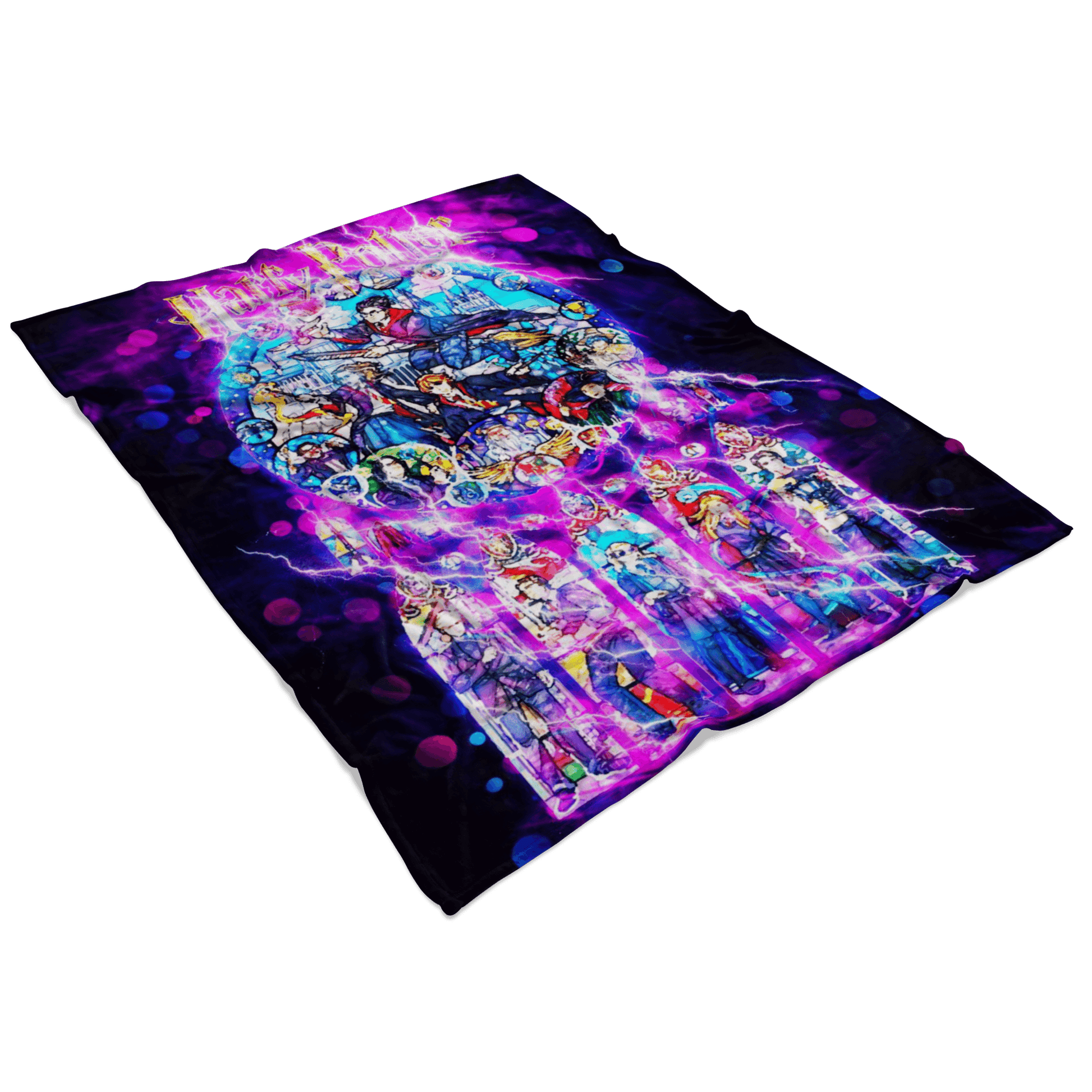 Harry Potter Fleece Blanket Energy Black Blanket - Lusy Store