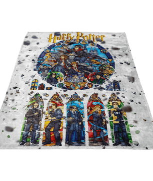 Harry Potter Fleece Blanket Explode & Shatter White Blanket - Lusy Store