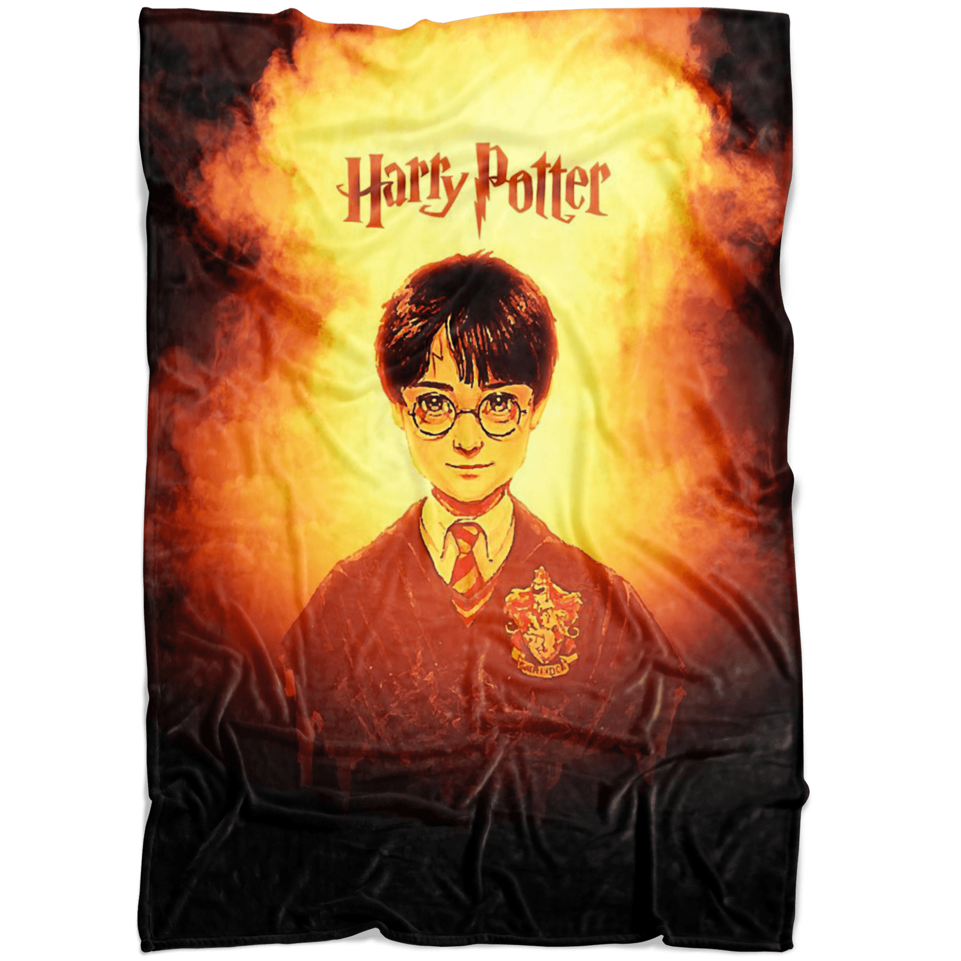 Harry Potter Fleece Blanket Fervent Yellow Blanket - Lusy Store