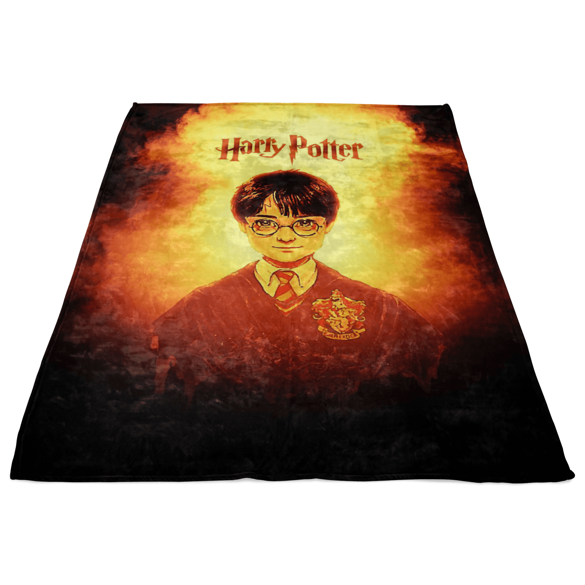 Harry Potter Fleece Blanket Fervent Yellow Blanket - Lusy Store