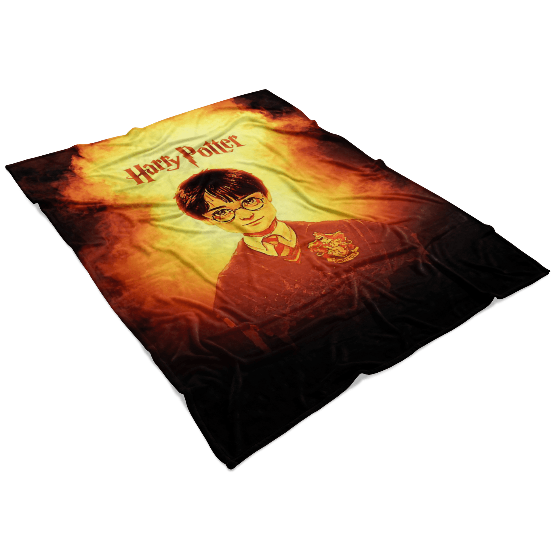 Harry Potter Fleece Blanket Fervent Yellow Blanket - Lusy Store