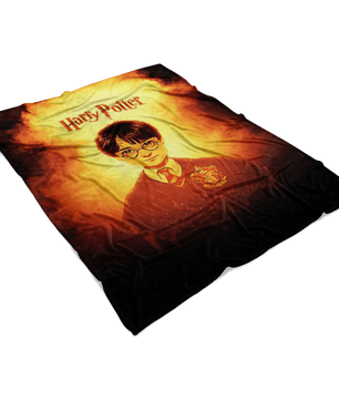 Harry Potter Fleece Blanket Fervent Yellow Blanket - Lusy Store