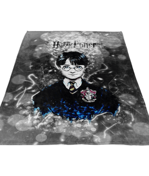 Harry Potter Fleece Blanket Frozen Glory Black Blanket - Lusy Store