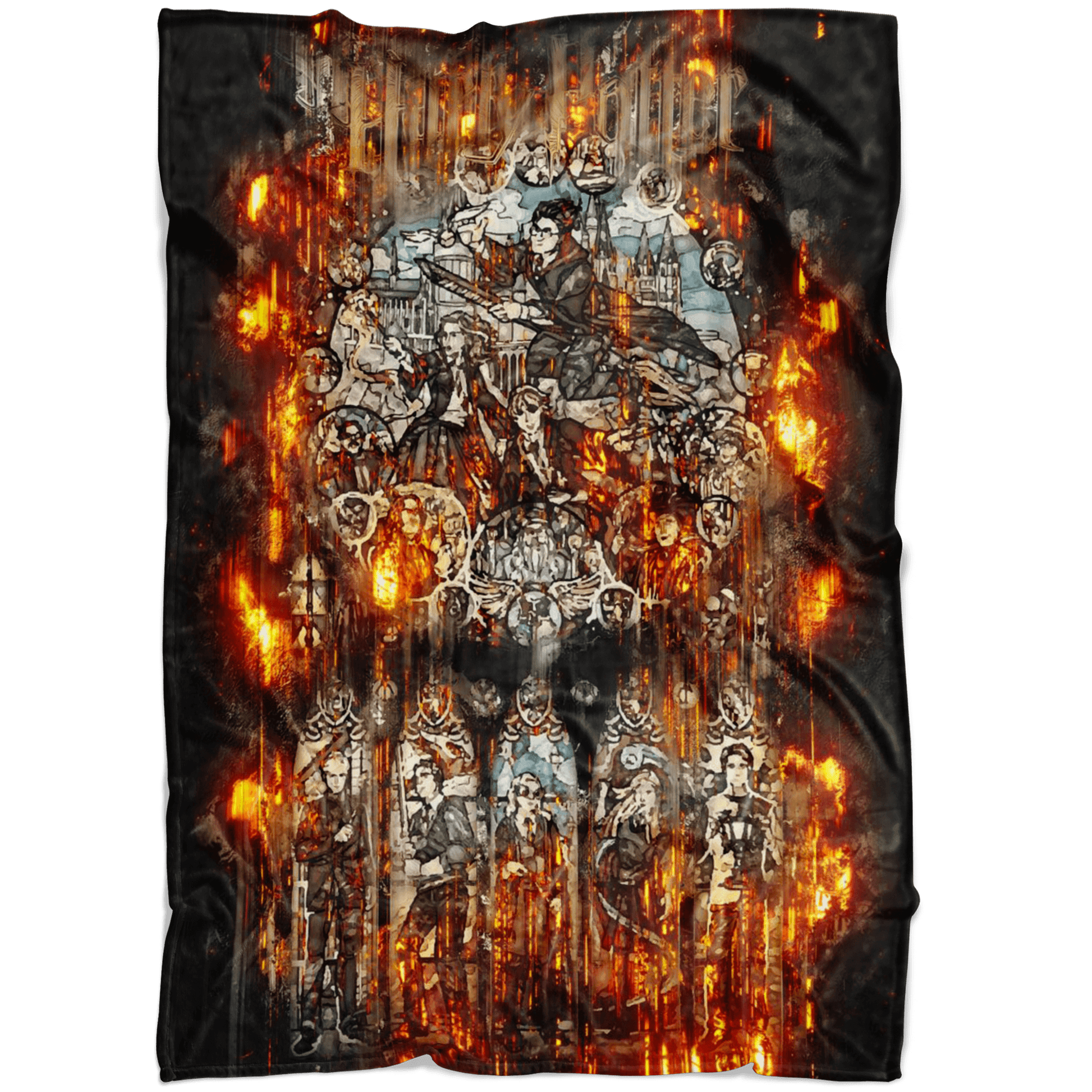 Harry Potter Fleece Blanket Fury Black Blanket - Lusy Store