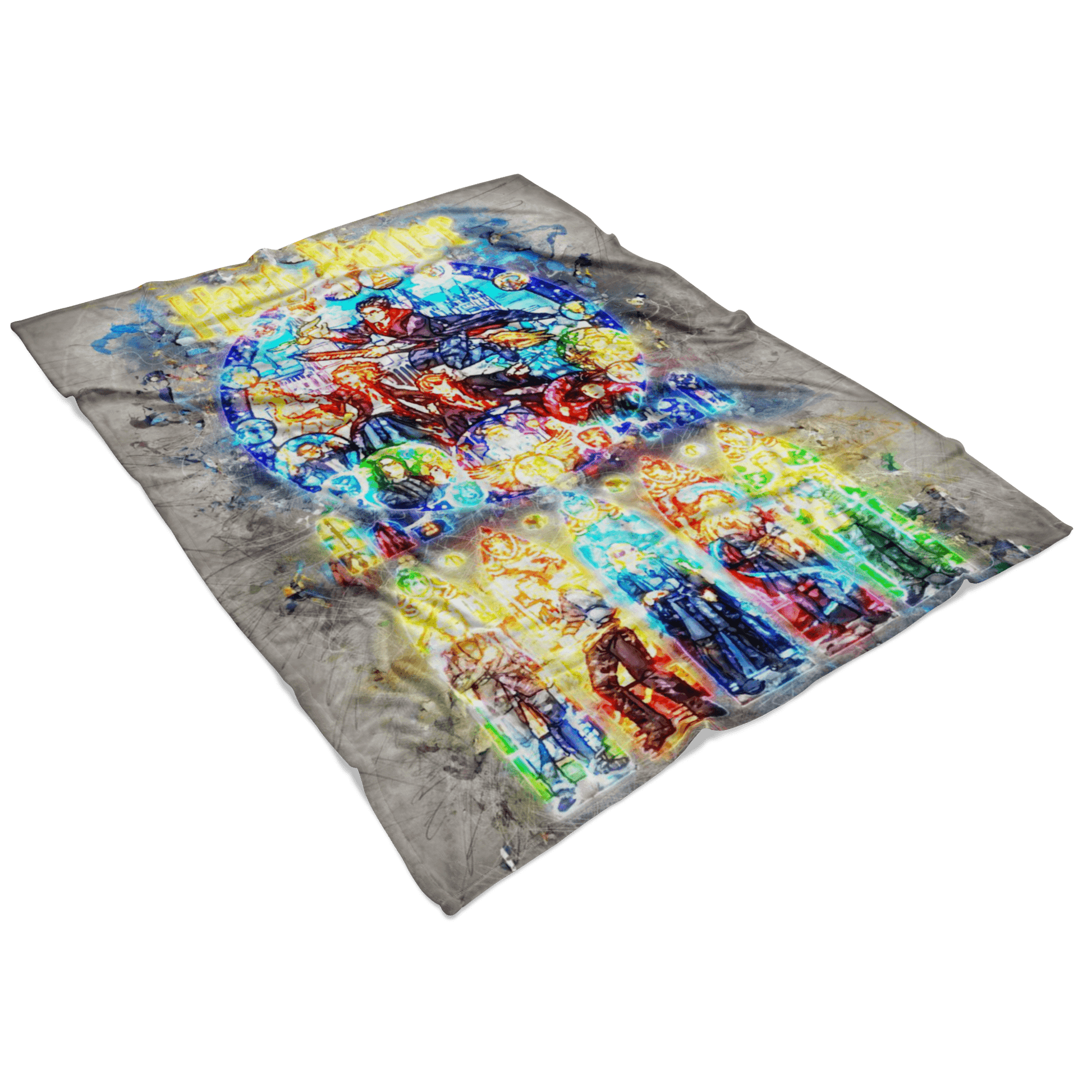 Harry Potter Fleece Blanket Grunge Grey Blanket Warm And Super Comfortable Best Gift For Kids - Lusy Store