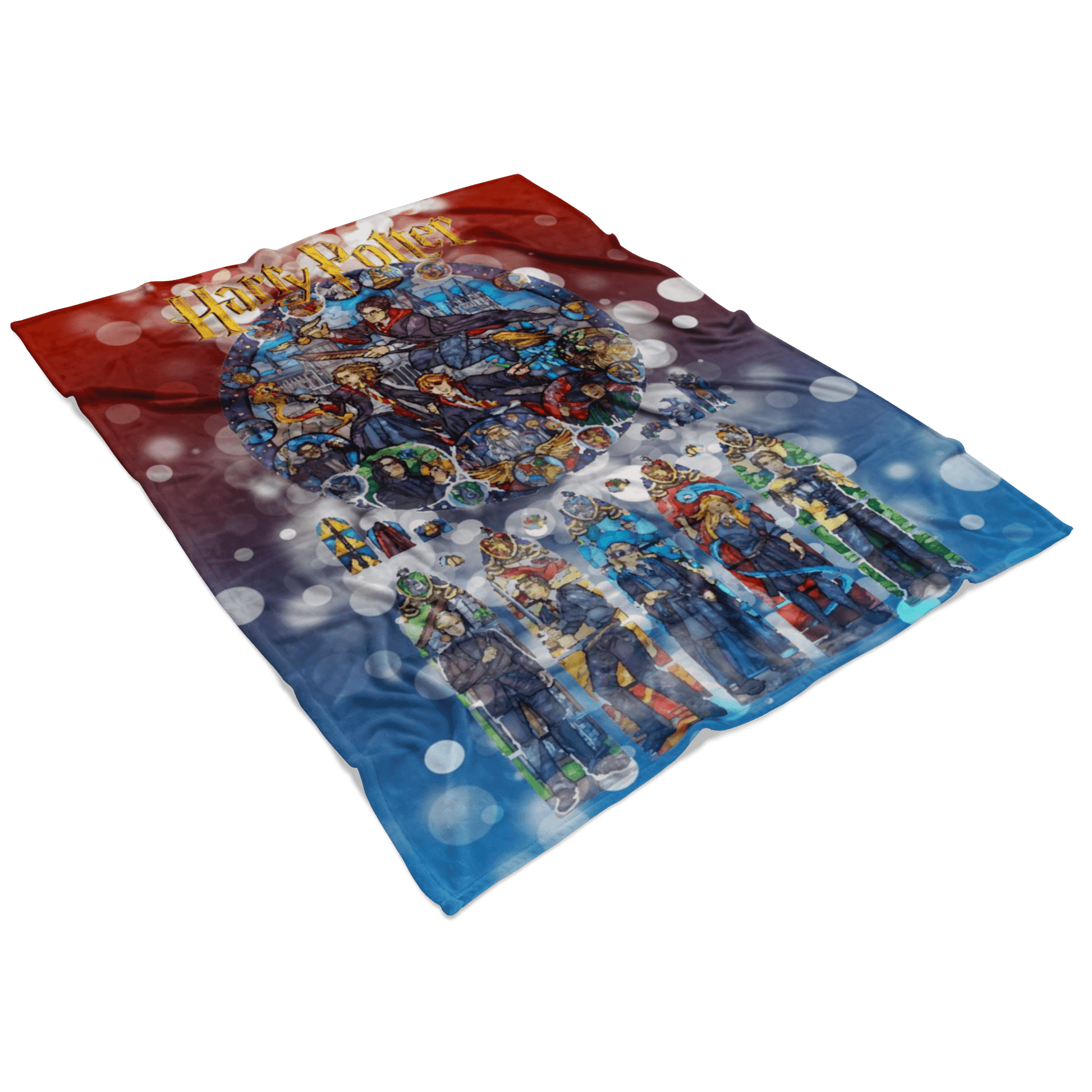 Harry Potter Fleece Blanket Hoildays Bokeh Blanket - Lusy Store