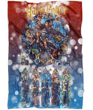 Harry Potter Fleece Blanket Hoildays Bokeh Blanket - Lusy Store