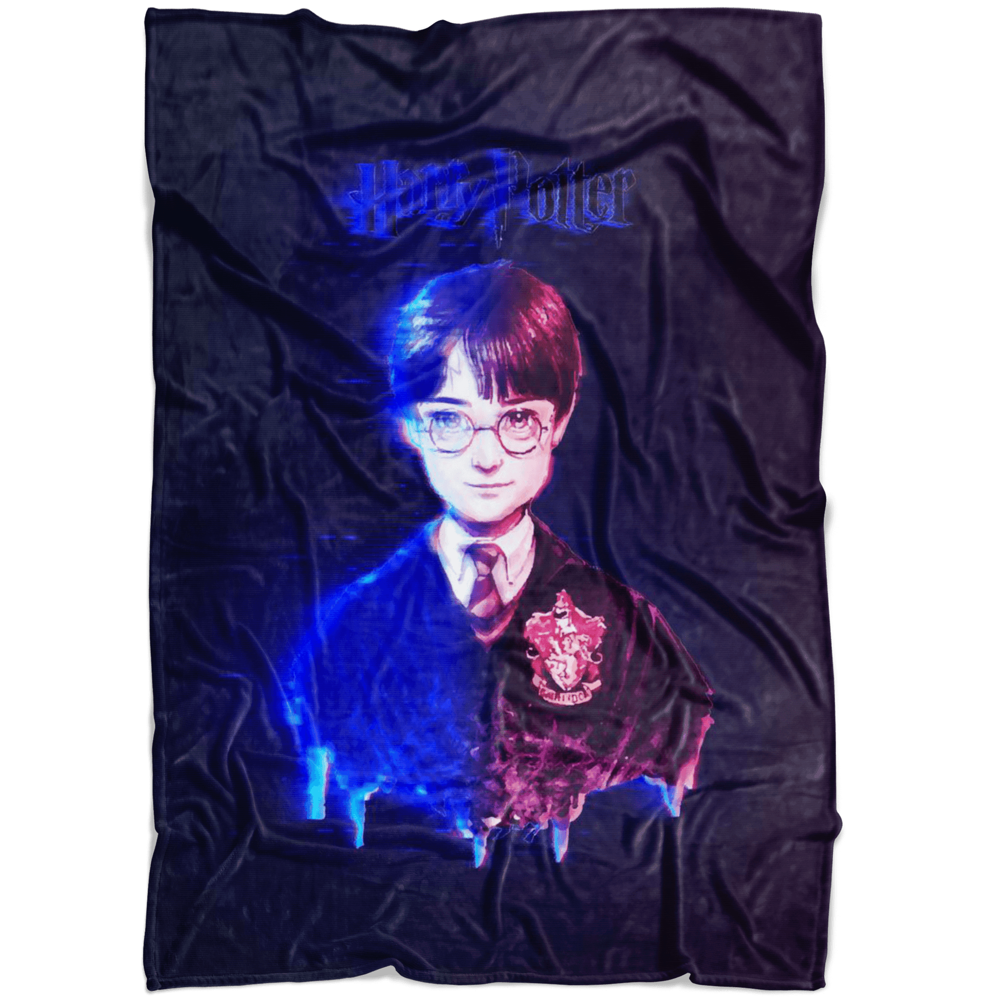 Harry Potter Fleece Blanket Hologram Black Blanket - Lusy Store