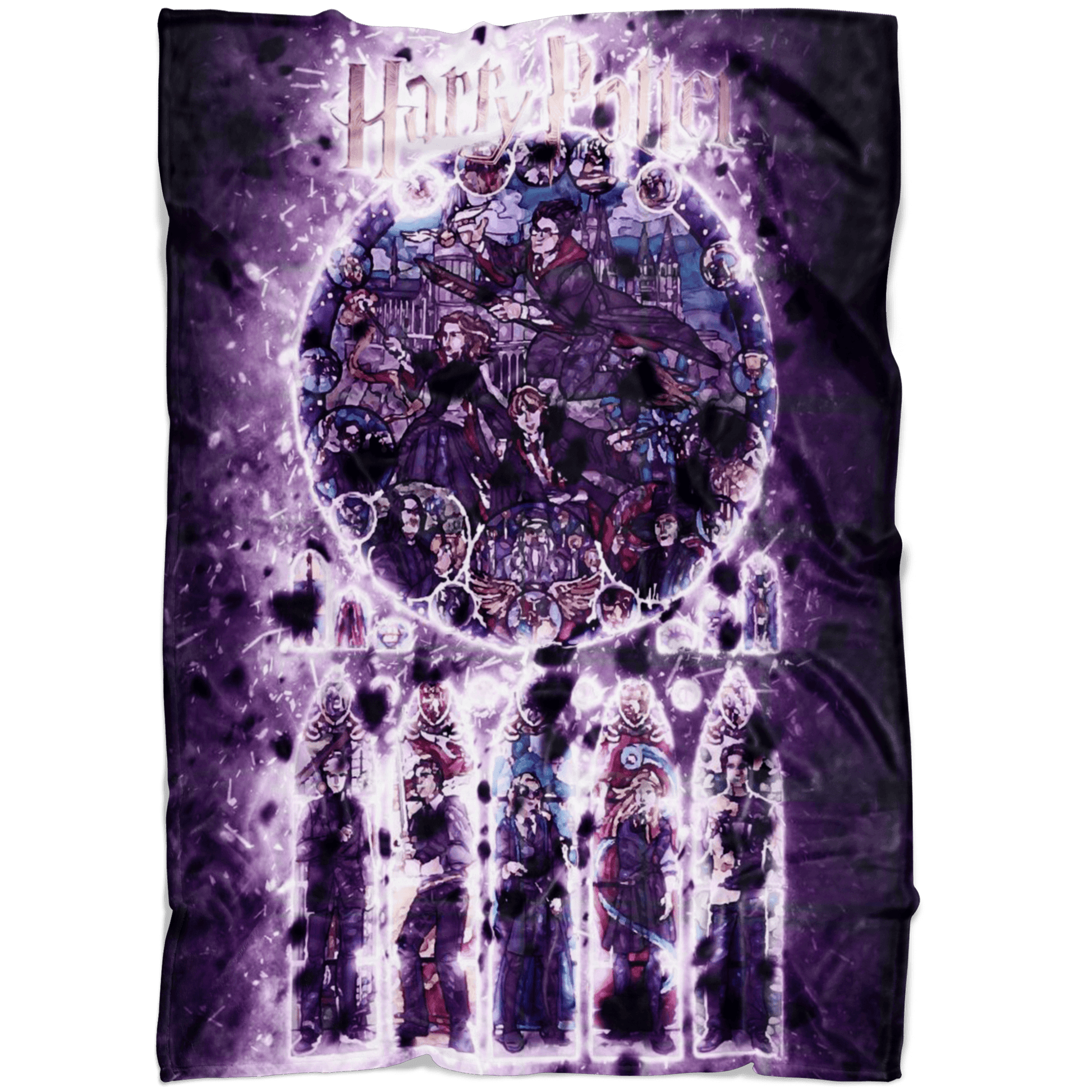 Harry Potter Fleece Blanket Infinity Black Blanket - Lusy Store