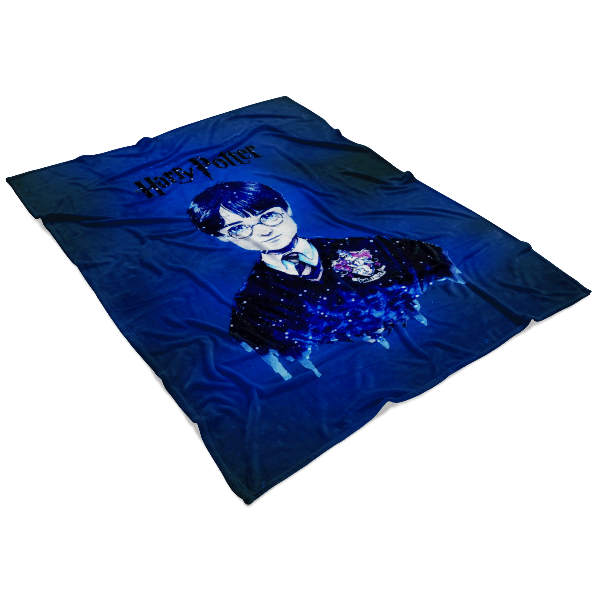Harry Potter Fleece Blanket Magic Night Blue Blanket - Lusy Store