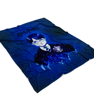 Harry Potter Fleece Blanket Magic Night Blue Blanket - Lusy Store