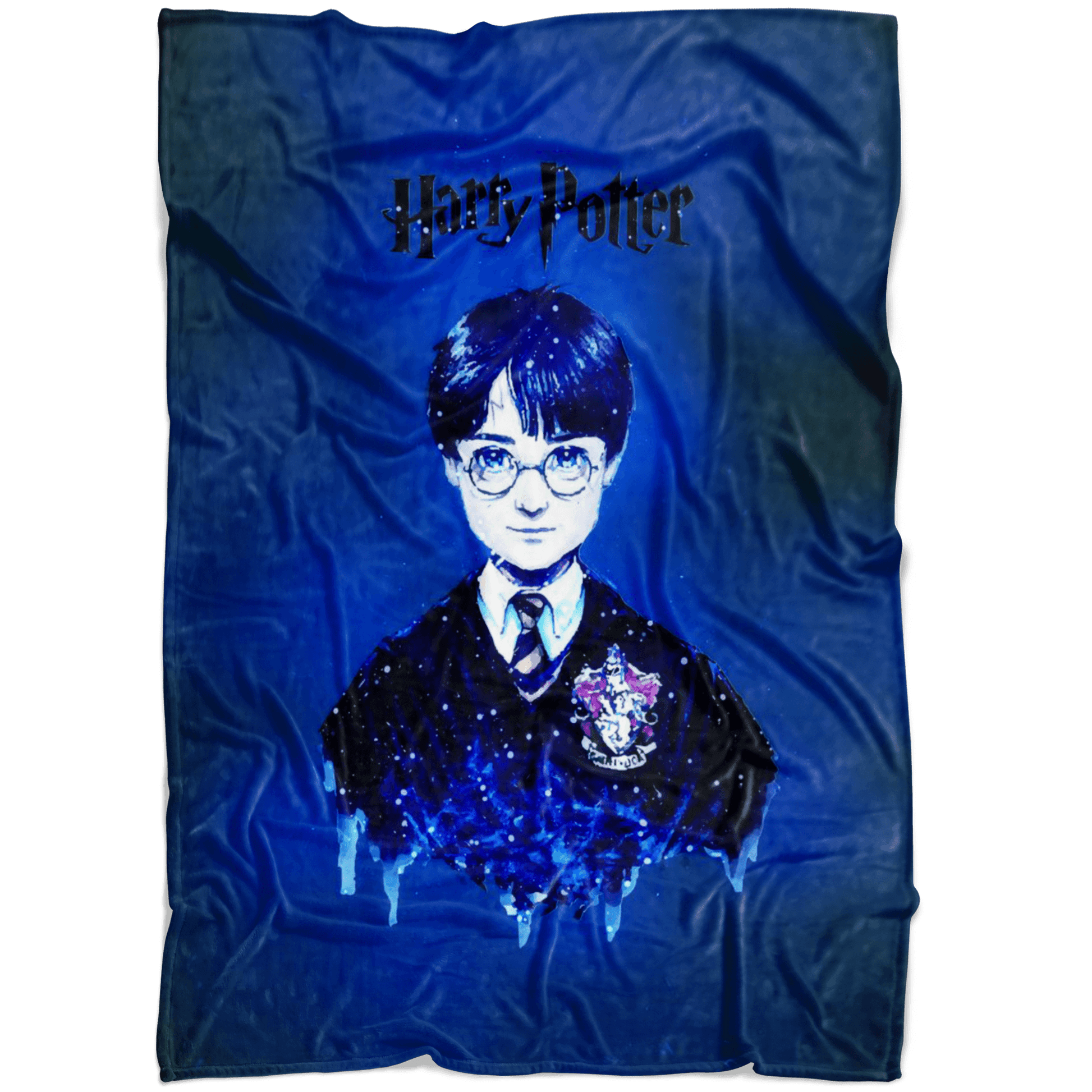 Harry Potter Fleece Blanket Magic Night Blue Blanket - Lusy Store