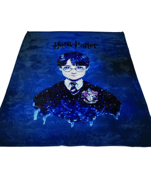 Harry Potter Fleece Blanket Magic Night Blue Blanket - Lusy Store