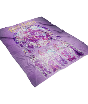 Harry Potter Fleece Blanket Magic Night Purple Blanket - Lusy Store