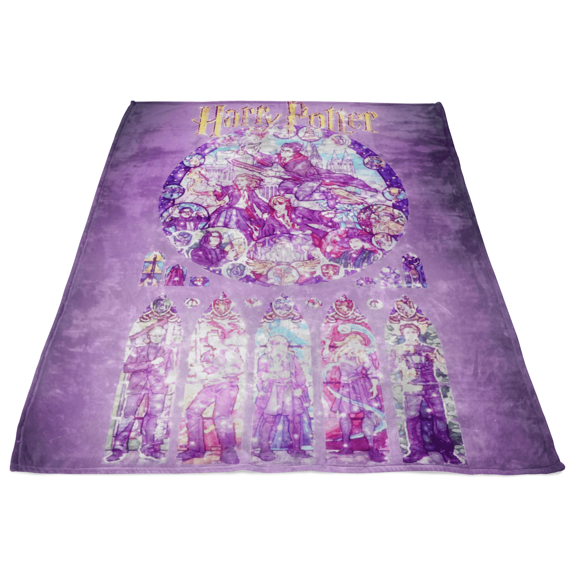 Harry Potter Fleece Blanket Magic Night Purple Blanket - Lusy Store