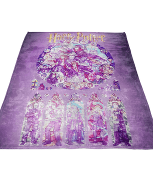 Harry Potter Fleece Blanket Magic Night Purple Blanket - Lusy Store