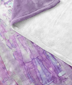 Harry Potter Fleece Blanket Magic Night Purple Blanket - Lusy Store