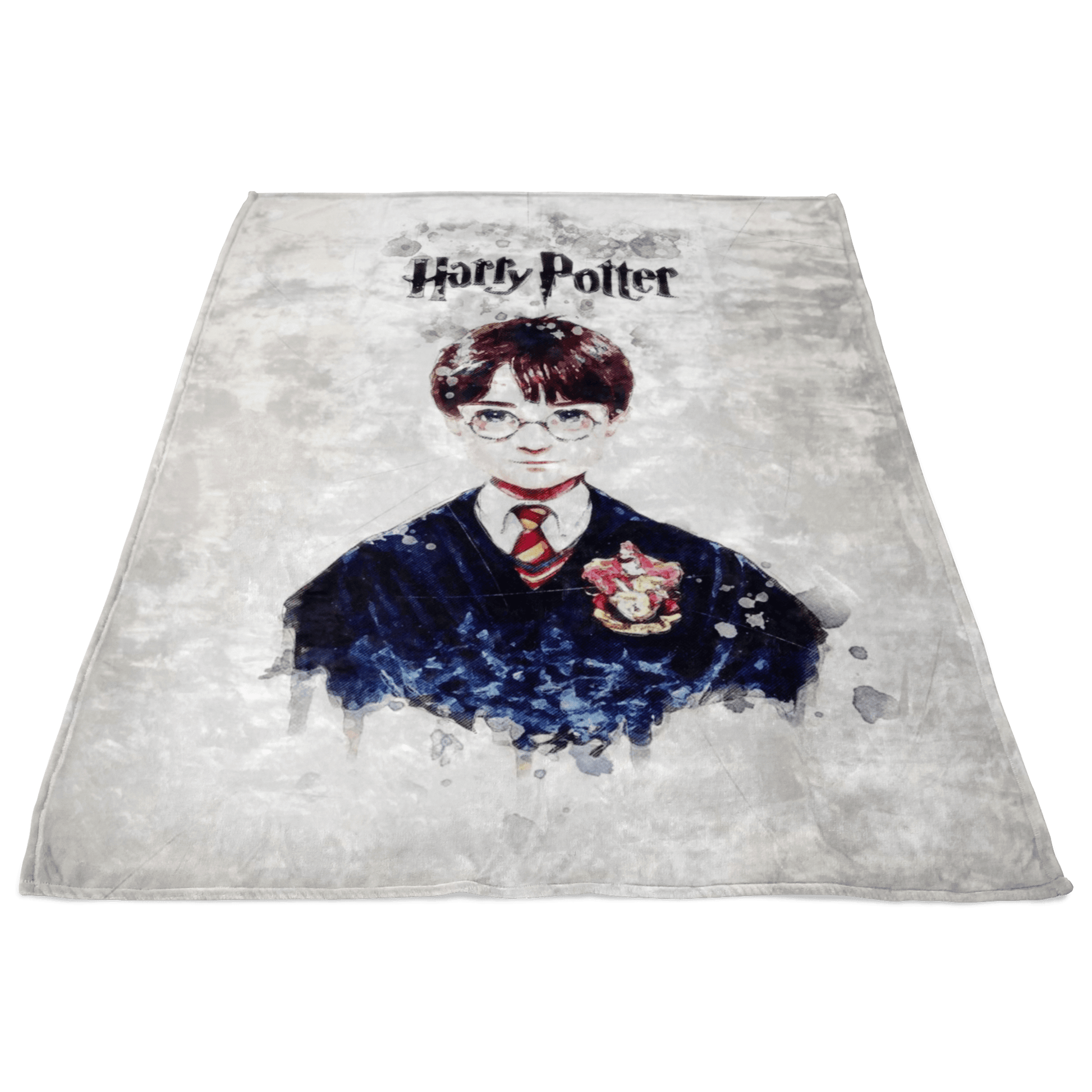 Harry Potter Fleece Blanket Mix Art White Blanket - Lusy Store