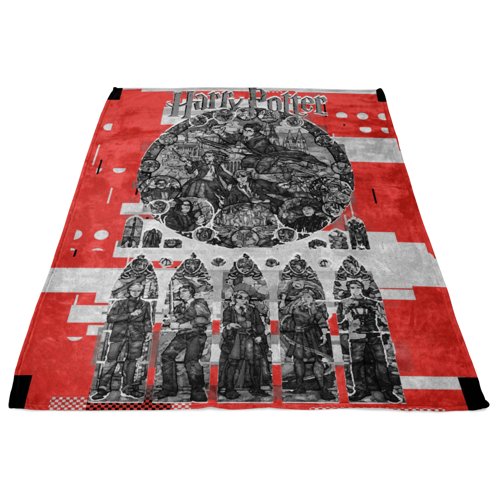 Harry Potter Fleece Blanket Modern Red Blanket - Lusy Store