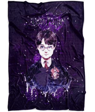 Harry Potter Fleece Blanket Plexus Black Blanket - Lusy Store