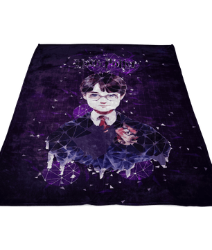 Harry Potter Fleece Blanket Plexus Black Blanket - Lusy Store