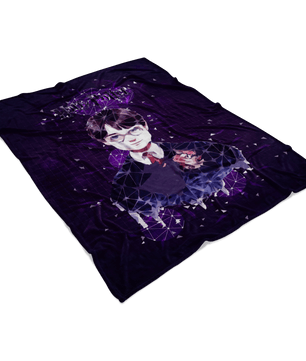 Harry Potter Fleece Blanket Plexus Black Blanket - Lusy Store