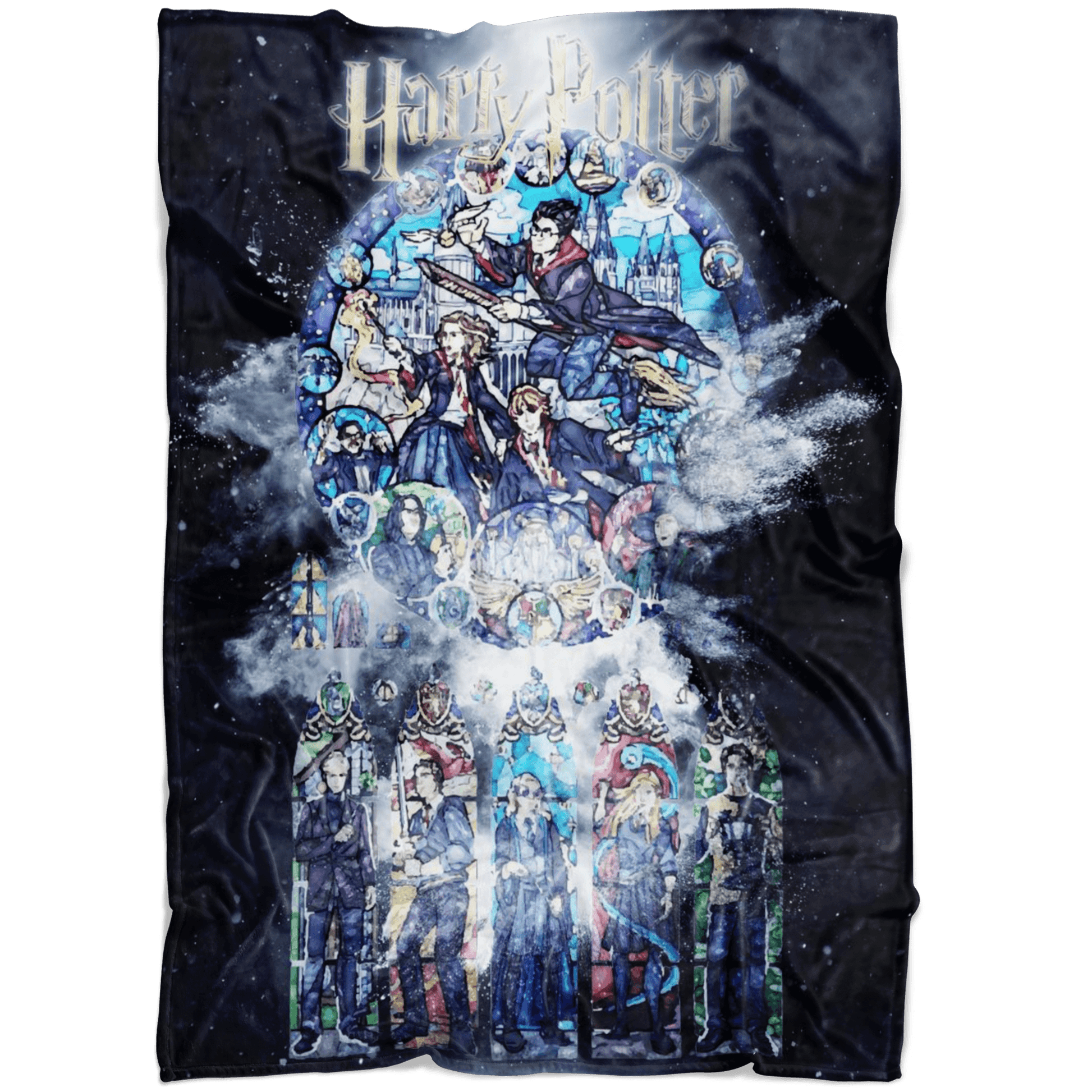 Harry Potter Fleece Blanket Powder Explosion Black Blanket - Lusy Store