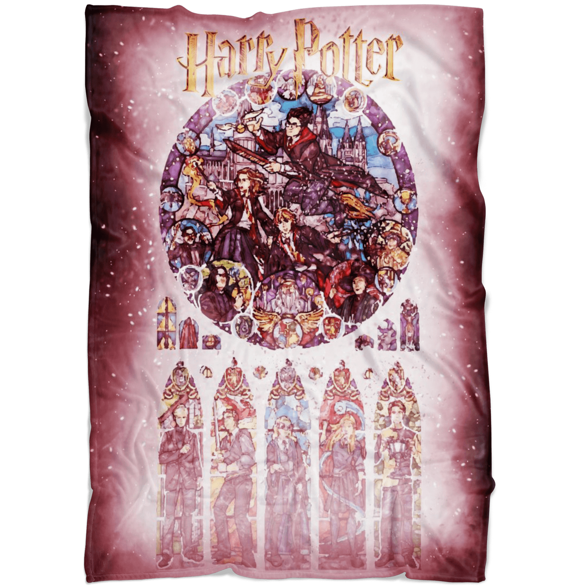 Harry Potter Fleece Blanket Survivor Pink Blanket - Lusy Store