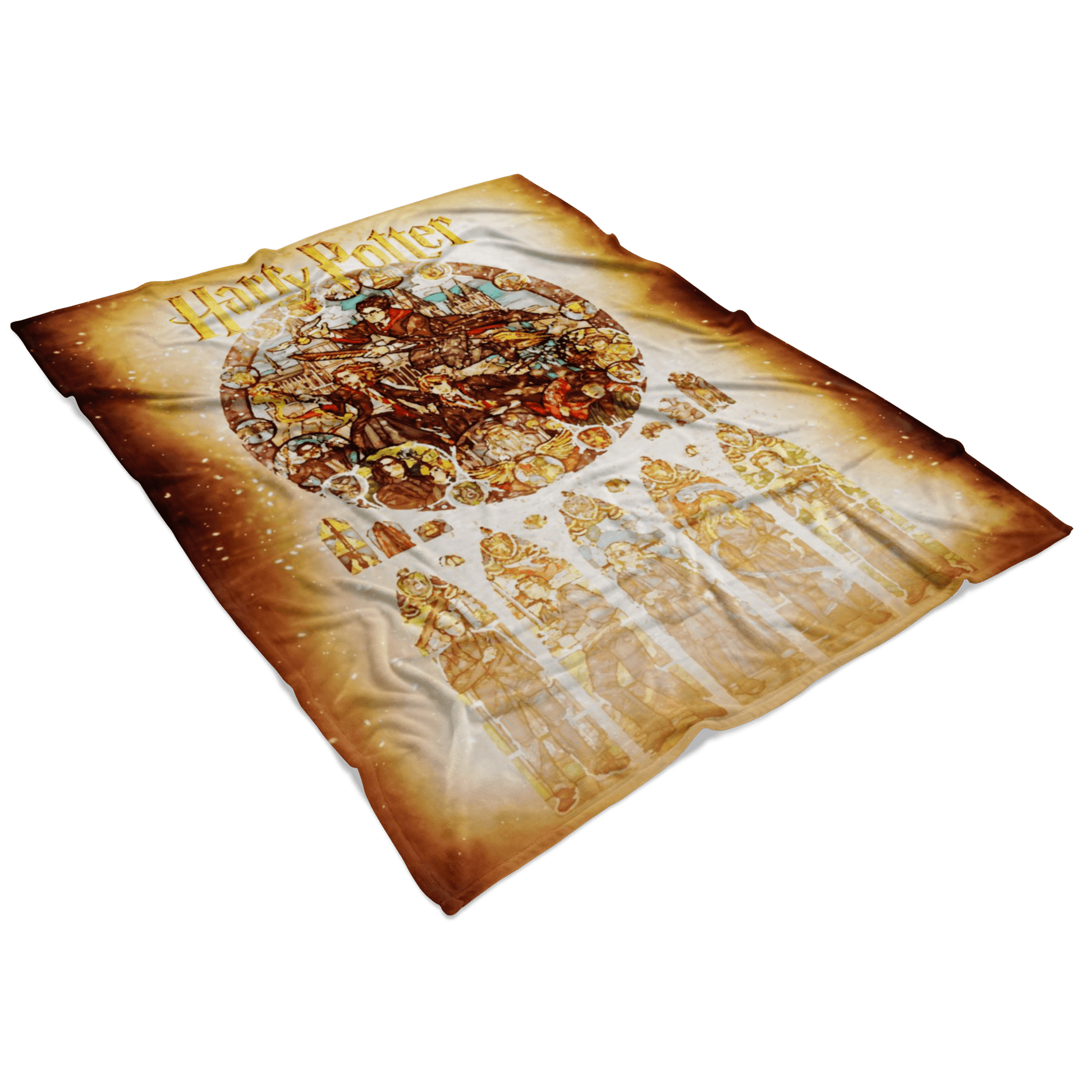 Harry Potter Fleece Blanket Survivor Yellow Blanket Warm And Super Comfortable Best Gift For Kids - Lusy Store
