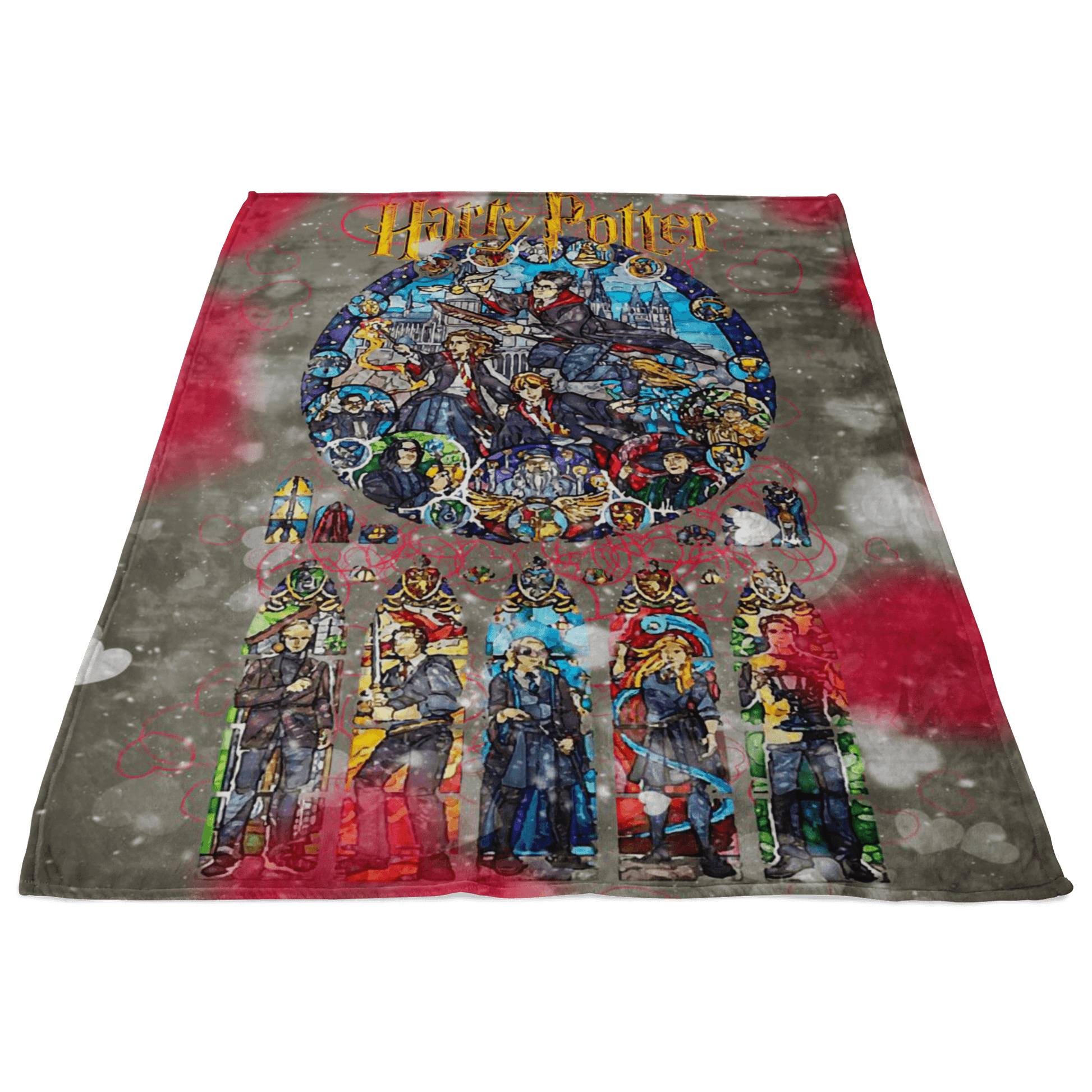 Harry Potter Fleece Blanket Valentine Grey Blanket - Lusy Store