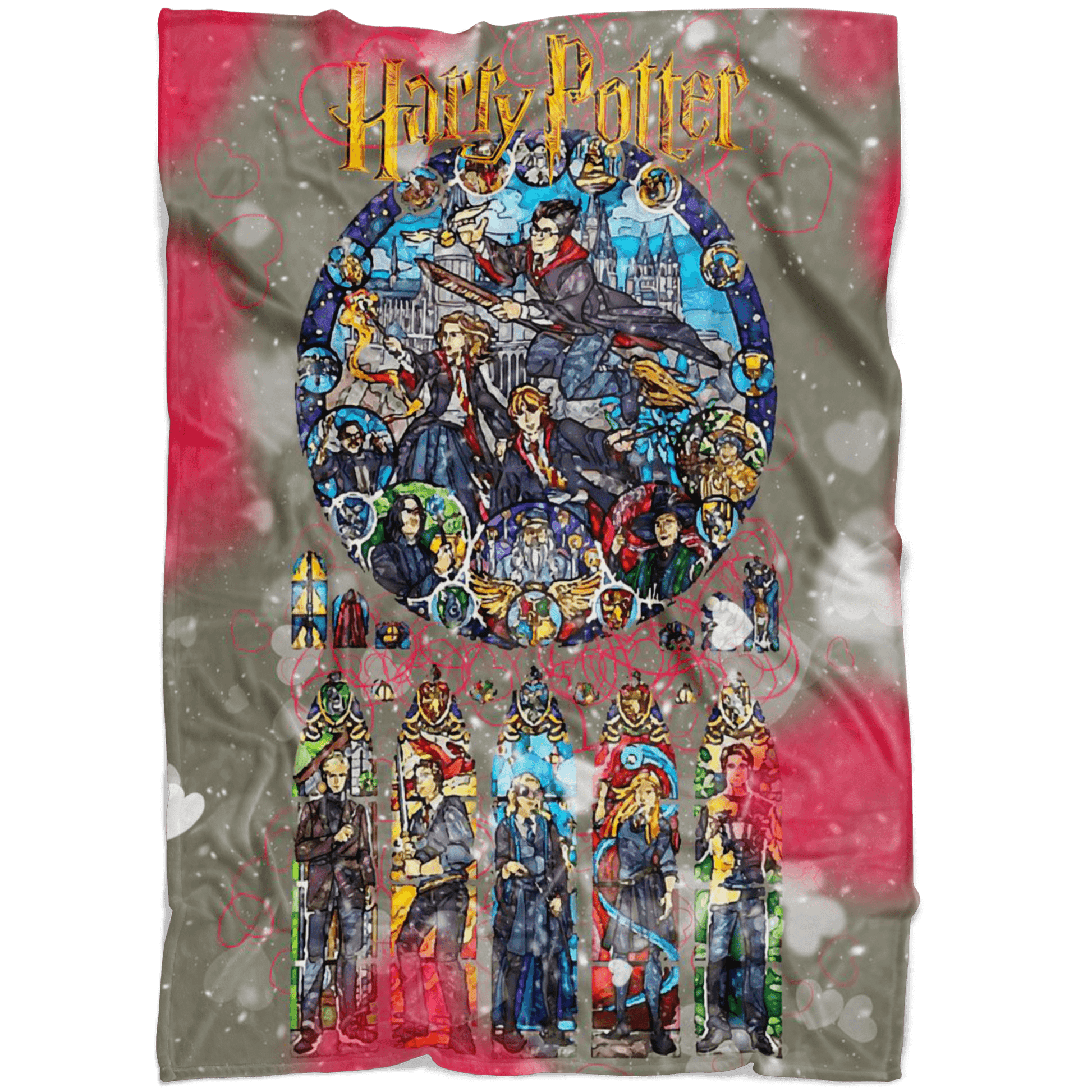 Harry Potter Fleece Blanket Valentine Grey Blanket - Lusy Store