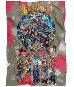 Harry Potter Fleece Blanket Valentine Grey Blanket - Lusy Store