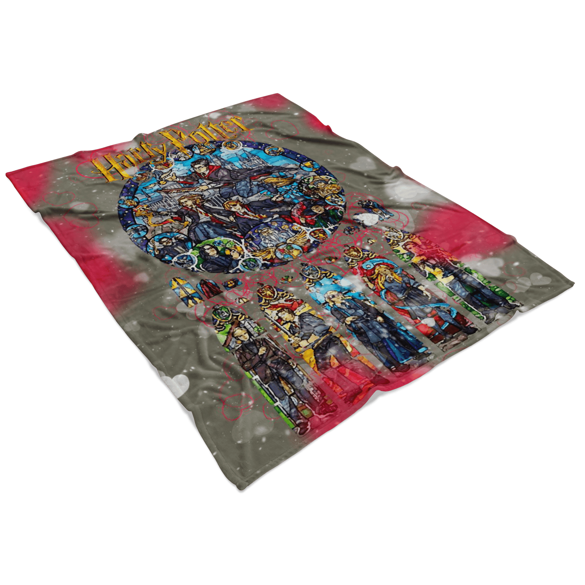 Harry Potter Fleece Blanket Valentine Grey Blanket - Lusy Store