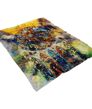Harry Potter Fleece Blanket Watercolor Blanket - Lusy Store