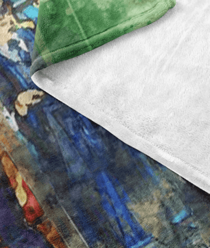 Harry Potter Fleece Blanket Watercolor Blanket - Lusy Store