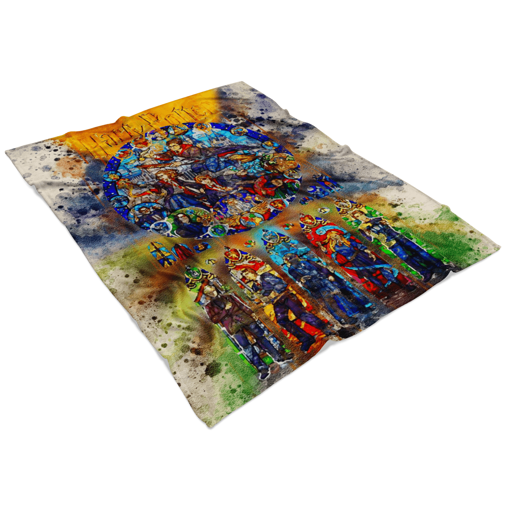 Harry Potter Fleece Blanket Watercolor Blanket Supremely Soft - Lusy Store