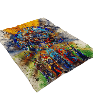 Harry Potter Fleece Blanket Watercolor Blanket Supremely Soft - Lusy Store