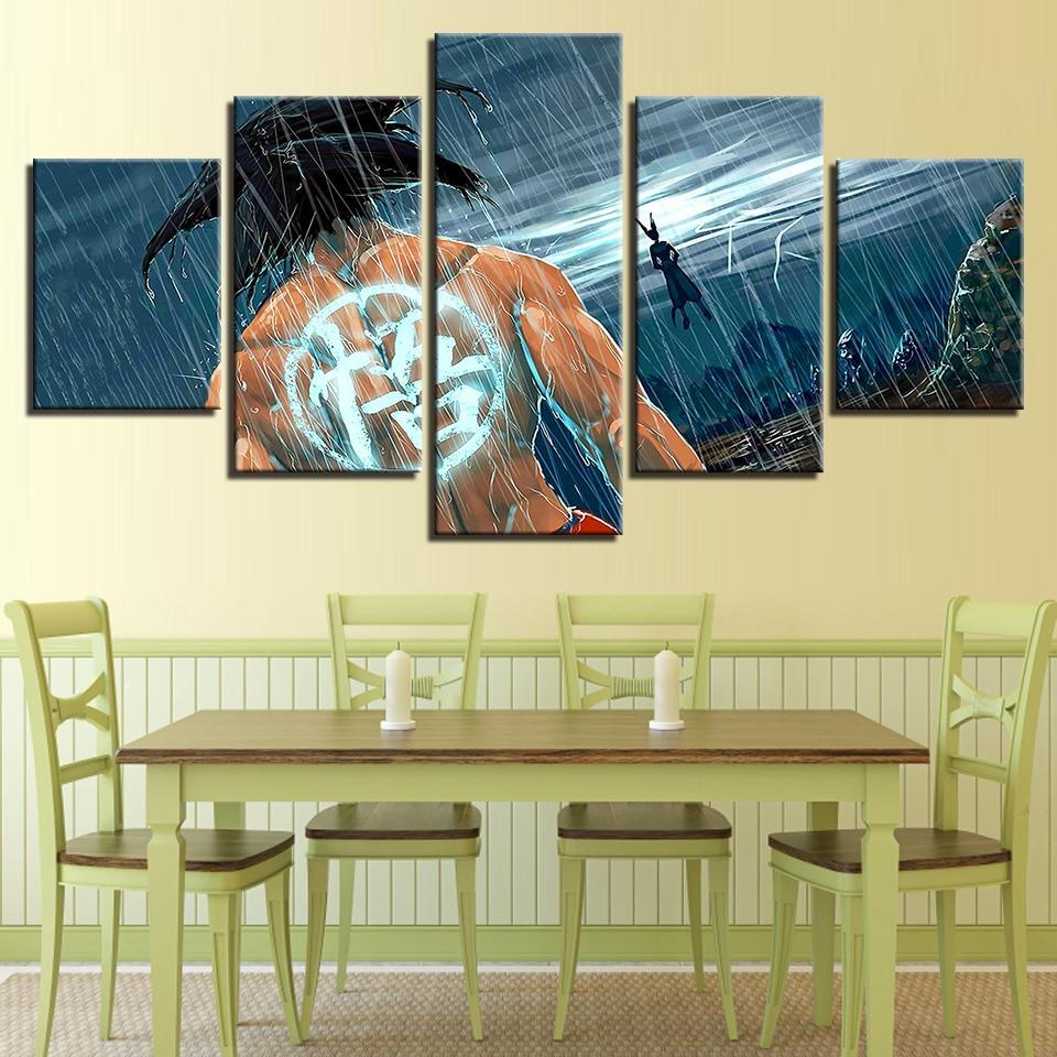 HD Prints Home Wall Art Decor Framework Canvas Pictures 5 Pieces Dragon Ball Z - Lusy Store