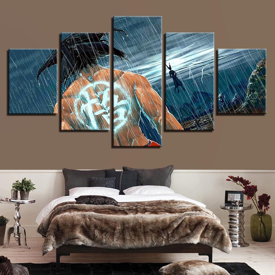 HD Prints Home Wall Art Decor Framework Canvas Pictures 5 Pieces Dragon Ball Z - Lusy Store