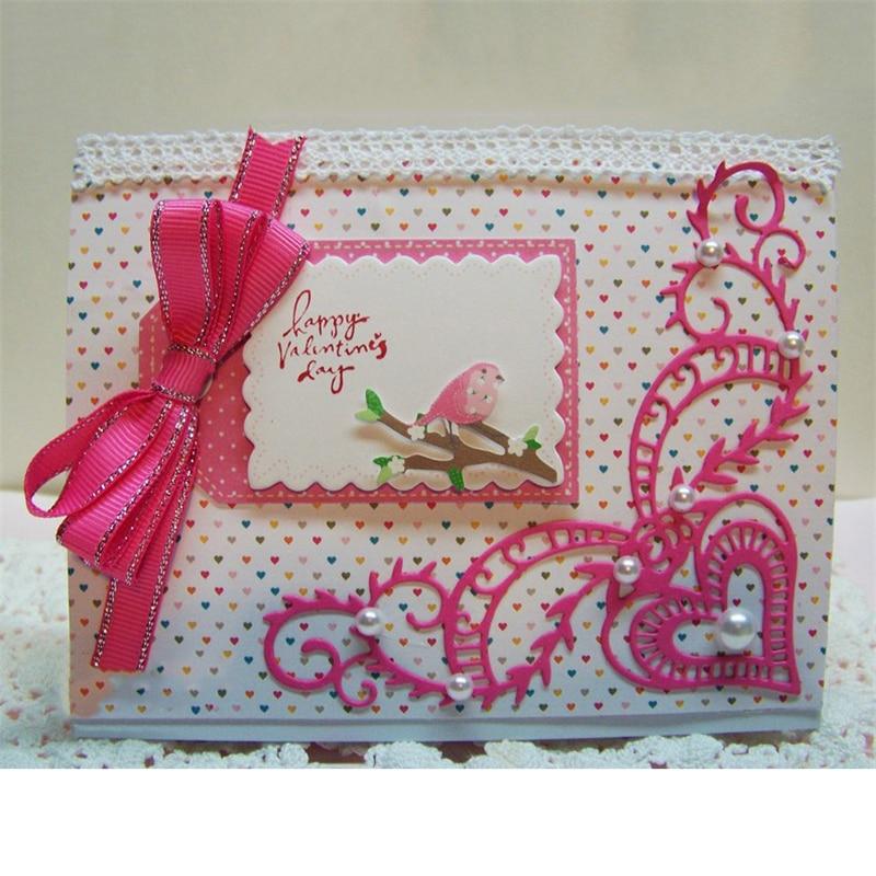 Heart Corner Metal Cutting Dies For Scrapbooking Card Making Album Embossing Crafts Diecut - Lusy Store