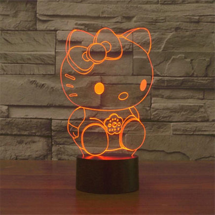 Hello Kitty 3D USB Touch Switch Night Light Lamp LED Light Atmosphere Bedroom Desk lamp