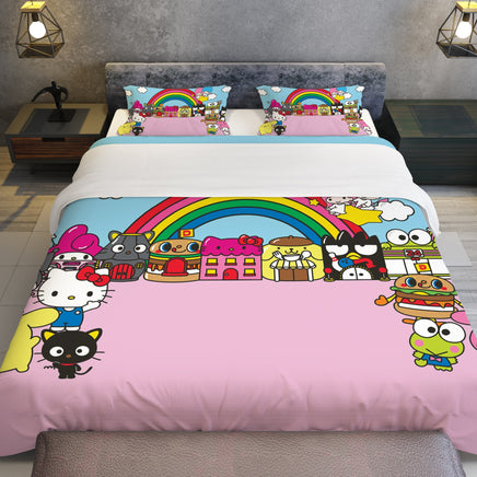 Hello Kitty and Friends Bedding Set Snuggle into a Sanrio Bed Set - Lusy Store LLC