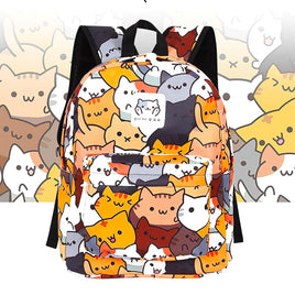 Hello Kitty Backpack Anime Neko Atsume Travel Rucksack Cute Cat Bag for Teenage C74 - Lusy Store