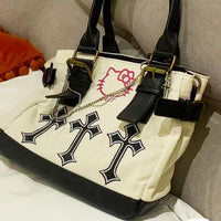 Hello Kitty Backpack Kawaii Anime Crossbody Bag High Appearance Level Birthday Christmas Present C85 - Lusy Store