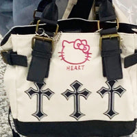 Hello Kitty Backpack Kawaii Anime Crossbody Bag High Appearance Level Birthday Christmas Present C85 - Lusy Store