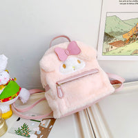 Hello Kitty Backpack Kawaii Sanrioed Kuromi Cartoon Plush Bag Soft Stuffed Animals C75 - Lusy Store